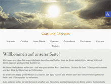 Tablet Screenshot of gott-und-christus.de